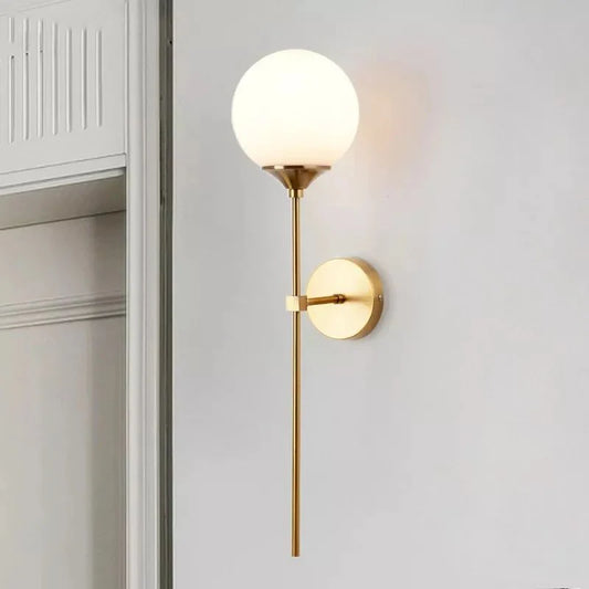 Modern Nordic Golden Long Arm Wall Mounted Lamp