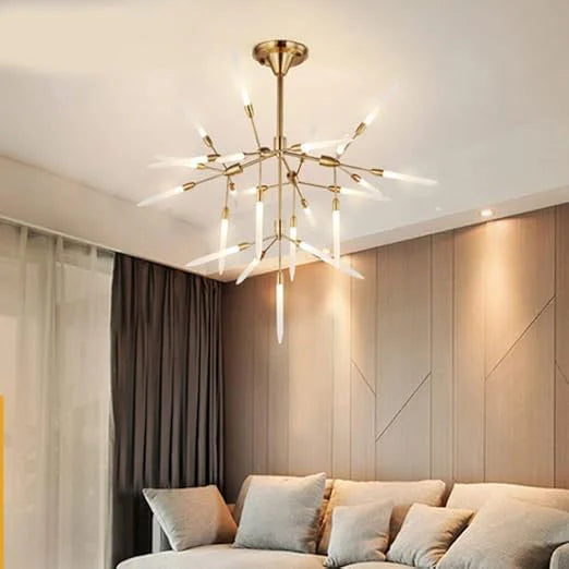 Modern Metal Branch Chandelier