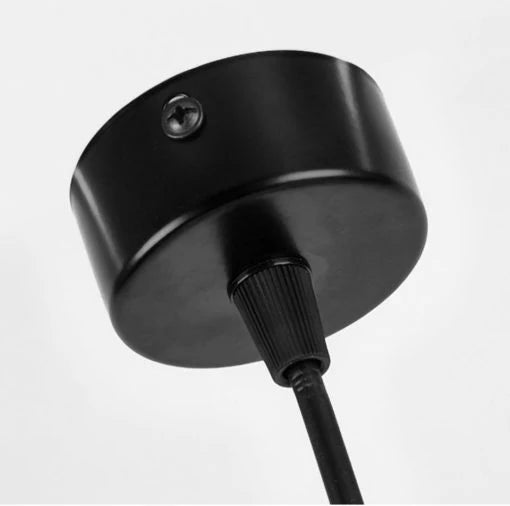 Modern Pendant Lights Long Tube Black