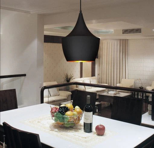 Vintage Black Metal Hanging Light