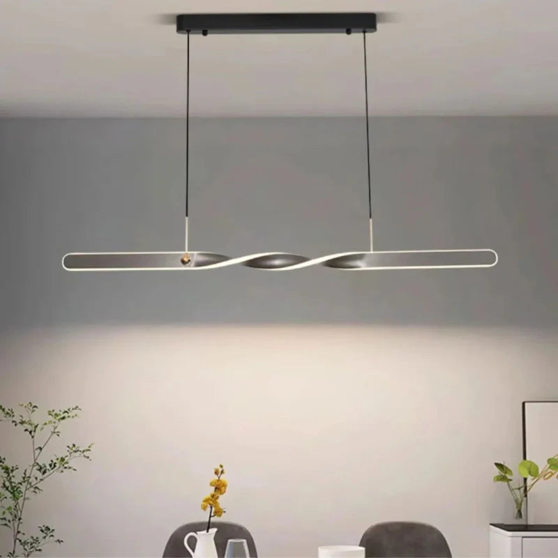 Modern Twister Linear Light