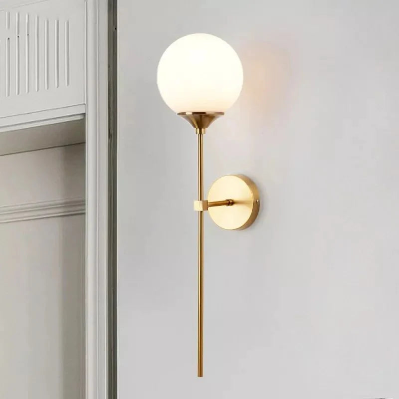 Modern Nordic Golden Long Arm Wall Mounted Lamp
