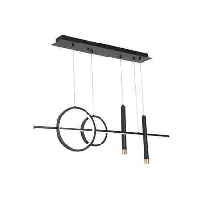 Modern Black Minimalist Chandelier