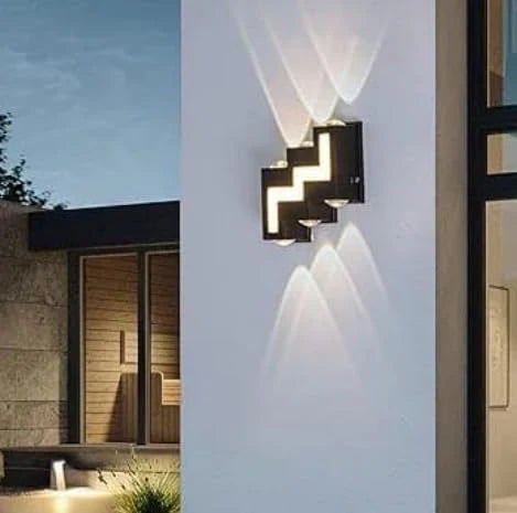 Modern 6-Way Up Down Indoor/Outdoor Wall Light