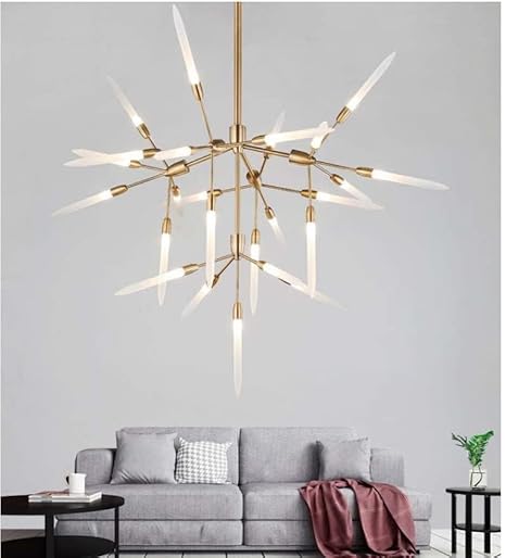 Modern Metal Branch Chandelier