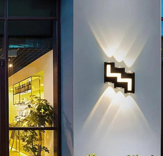 Modern 6-Way Up Down Indoor/Outdoor Wall Light