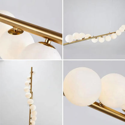 Long Globe Cluster Ball Chandelier