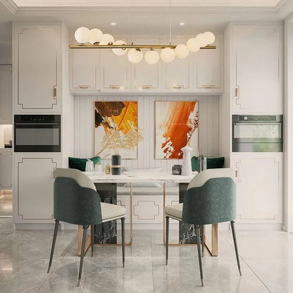 Long Globe Cluster Ball Chandelier