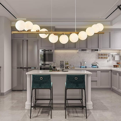 Long Globe Cluster Ball Chandelier