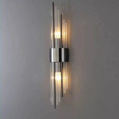 Modern Nordic Titanium Black Linear Series Wall Mounted Lamp