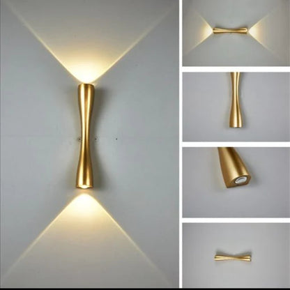 Contemprary Gold Updown Wall Light