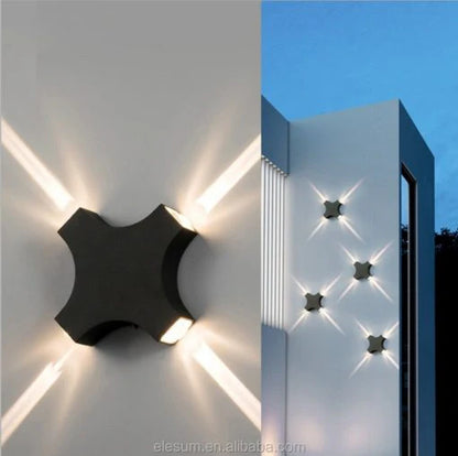 Four Way Spot light Waterproof Outdoor / Indoor Wall Light