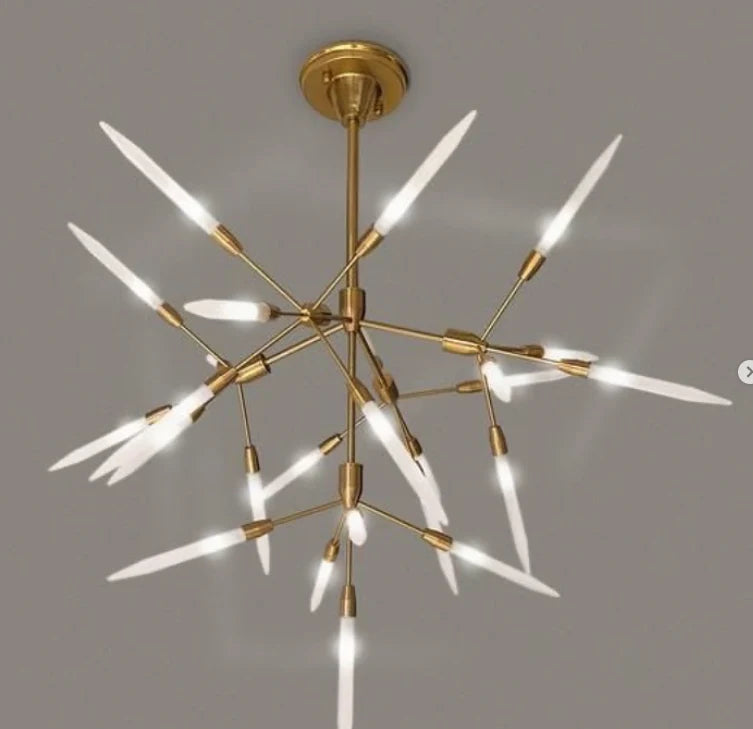 Modern Metal Branch Chandelier