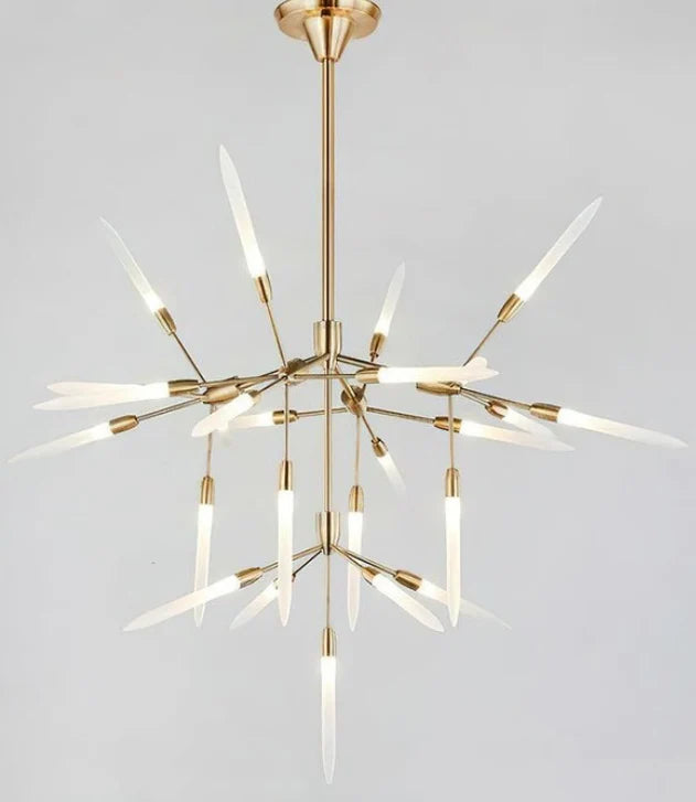 Modern Metal Branch Chandelier