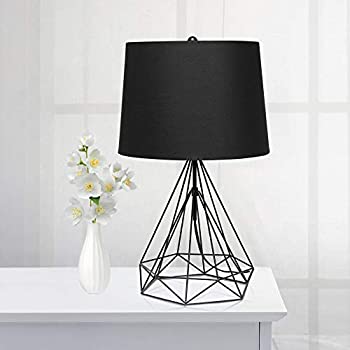 Black Geometric Table Lamp