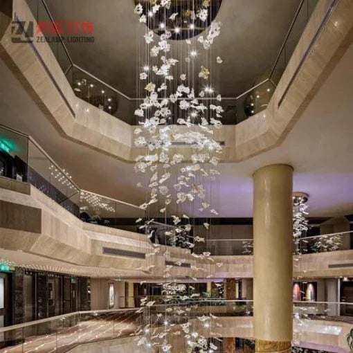 Maple Leaf Crystal Chandelier