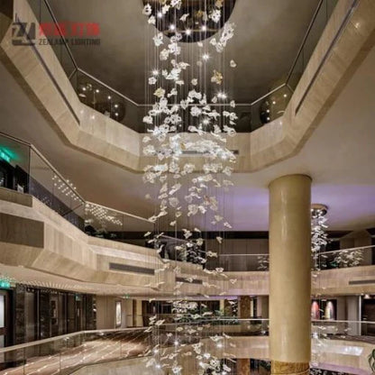 Maple Leaf Crystal Chandelier