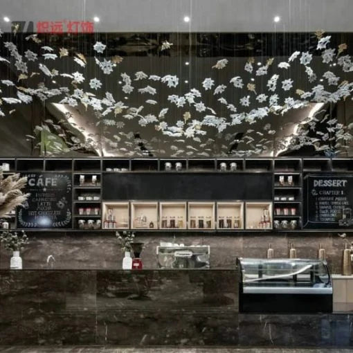 Maple Leaf Crystal Chandelier