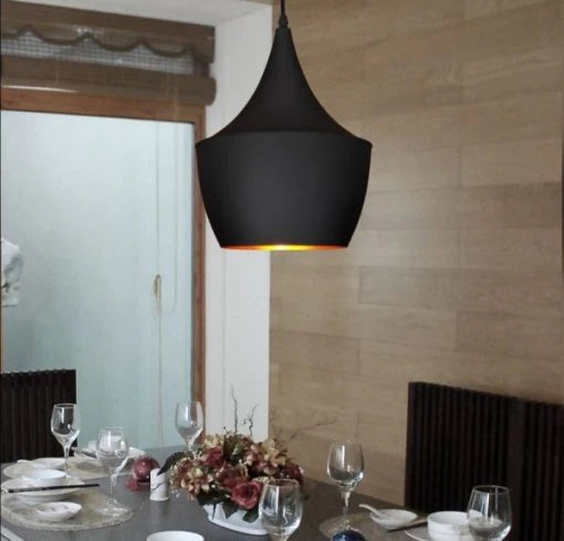 Vintage Black Metal Hanging Light