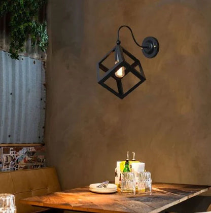Geometric Cube Indoor Wall Light