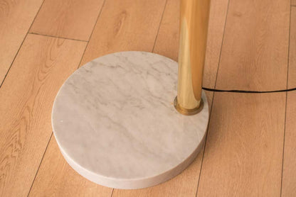 Modern Gold Arc Floor Lamp with 5 Adjustable Arms – Marble Base LED Standing Light