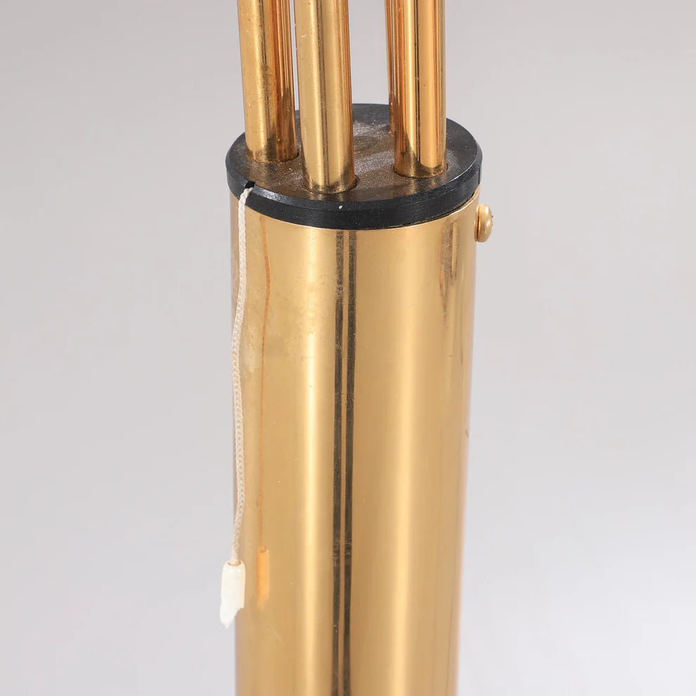 Modern Gold Arc Floor Lamp with 5 Adjustable Arms – Marble Base LED Standing Light