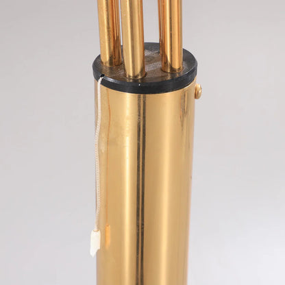 Modern Gold Arc Floor Lamp with 5 Adjustable Arms – Marble Base LED Standing Light