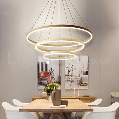 3 Rings Modern LED Chandelier