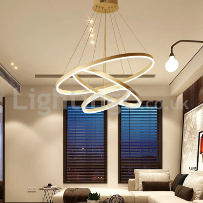 3 Rings Modern LED Chandelier